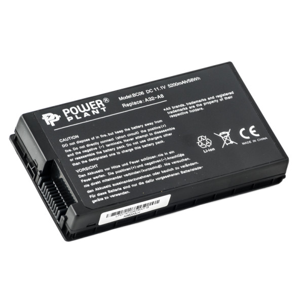 Аккумулятор PowerPlant для ноутбуков Asus A8, F8 (A32-A8, AS8000LH) 11,1V 5200mAh
